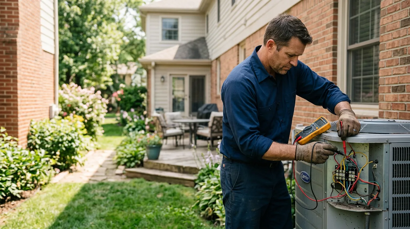 HVAC technician working near Lyman, WY